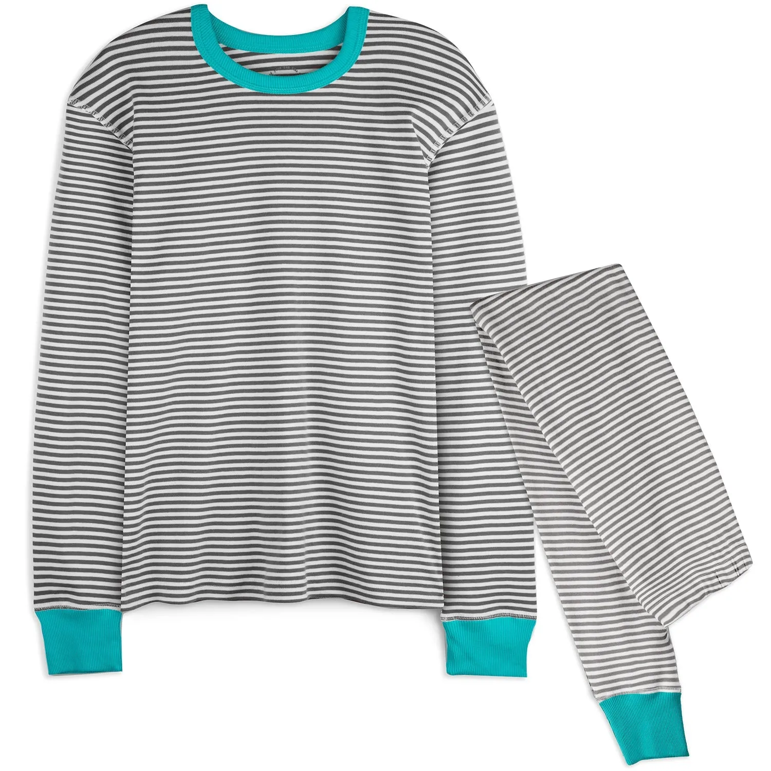 100% Organic Cotton Pajamas for Adults: Stripes