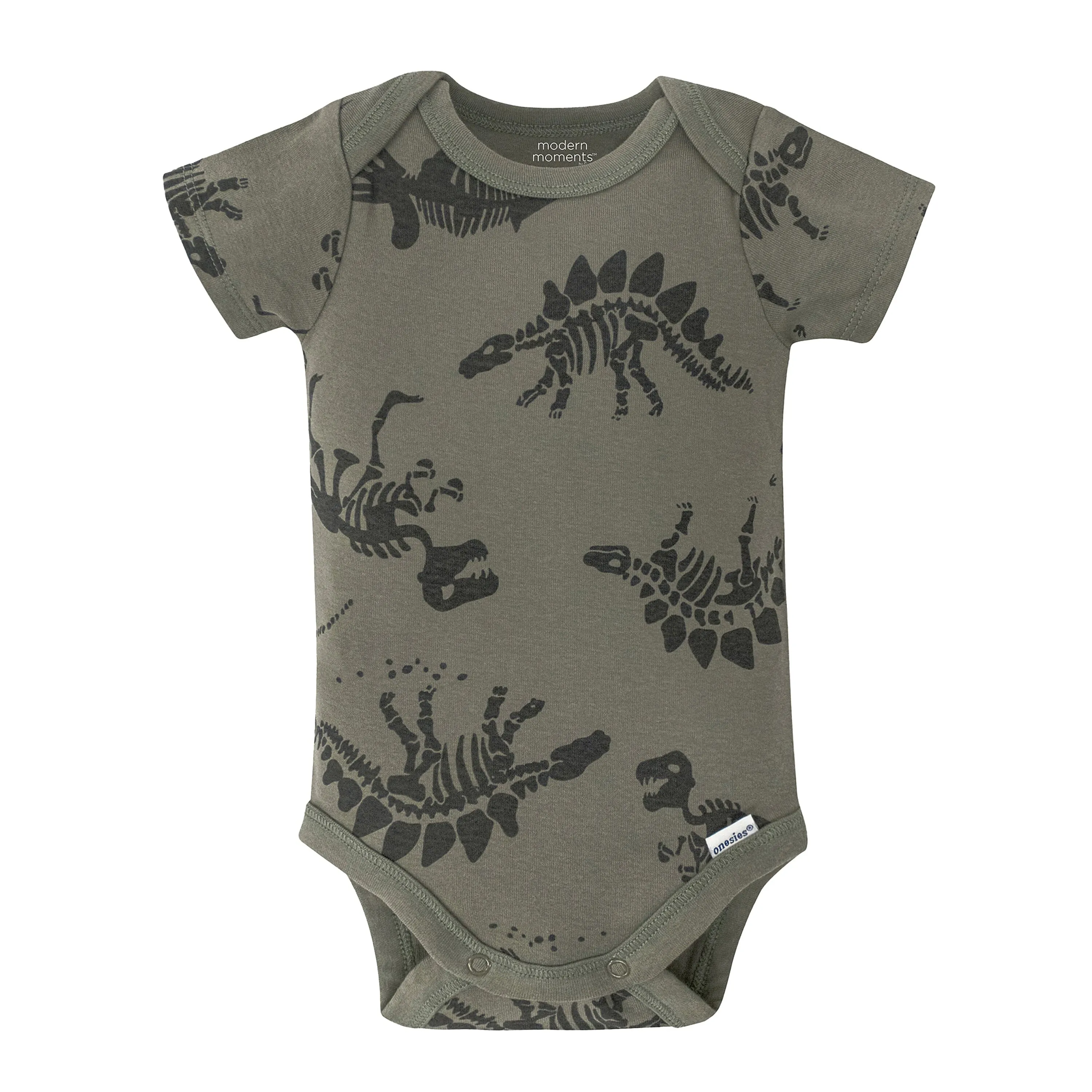 4-Pack Baby Boys Fossils Short Sleeve Onesies Bodysuits