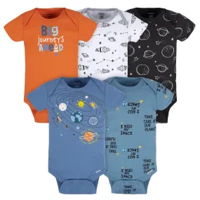 5-Pack Baby Boys Space Explorer Onesies Bodysuits