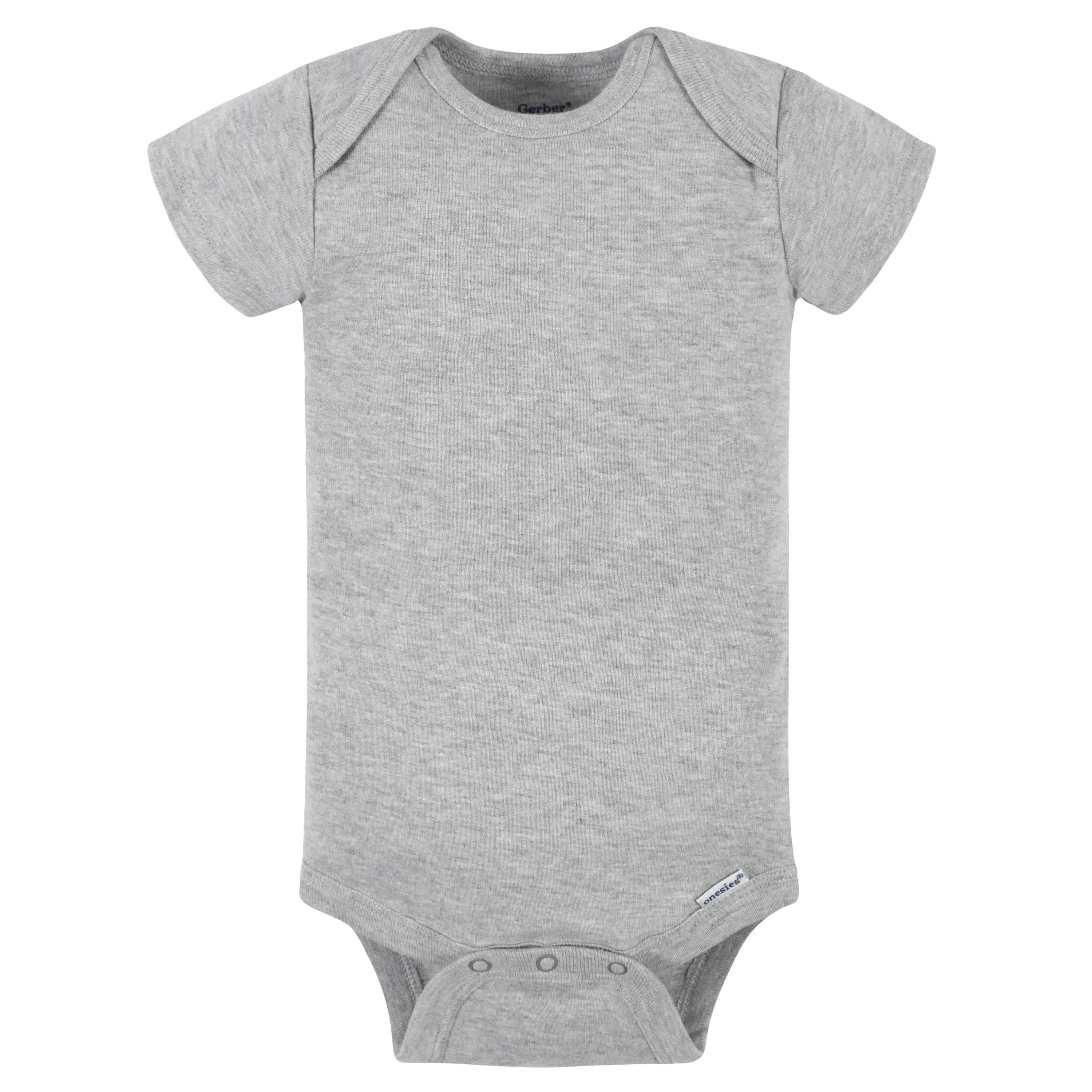 5-Pack Baby Neutral Gray Heather Ribbed Onesies Bodysuits