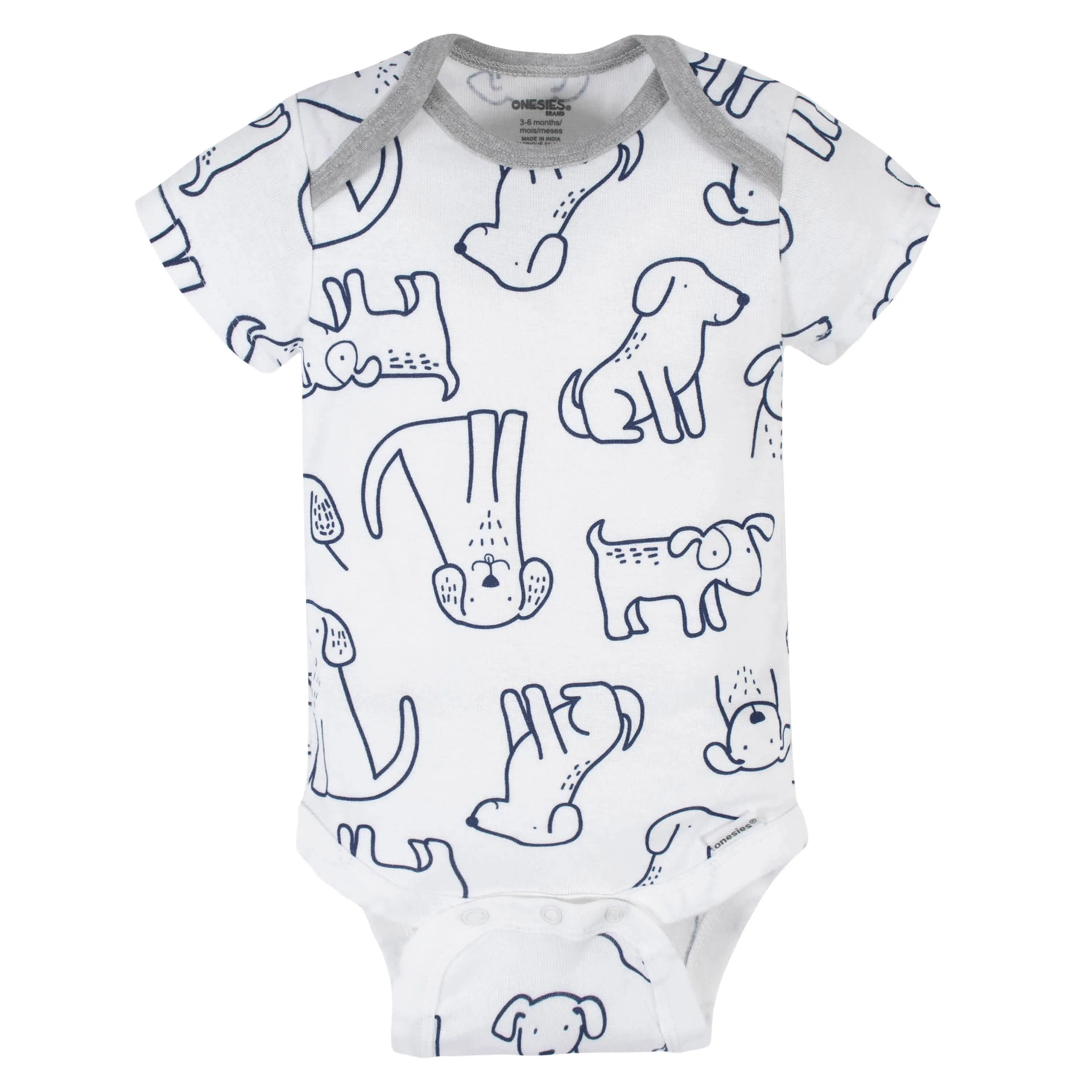 6-Piece Baby Boys Dog Onesies Brand Bodysuits & Sleep 'n Plays Set