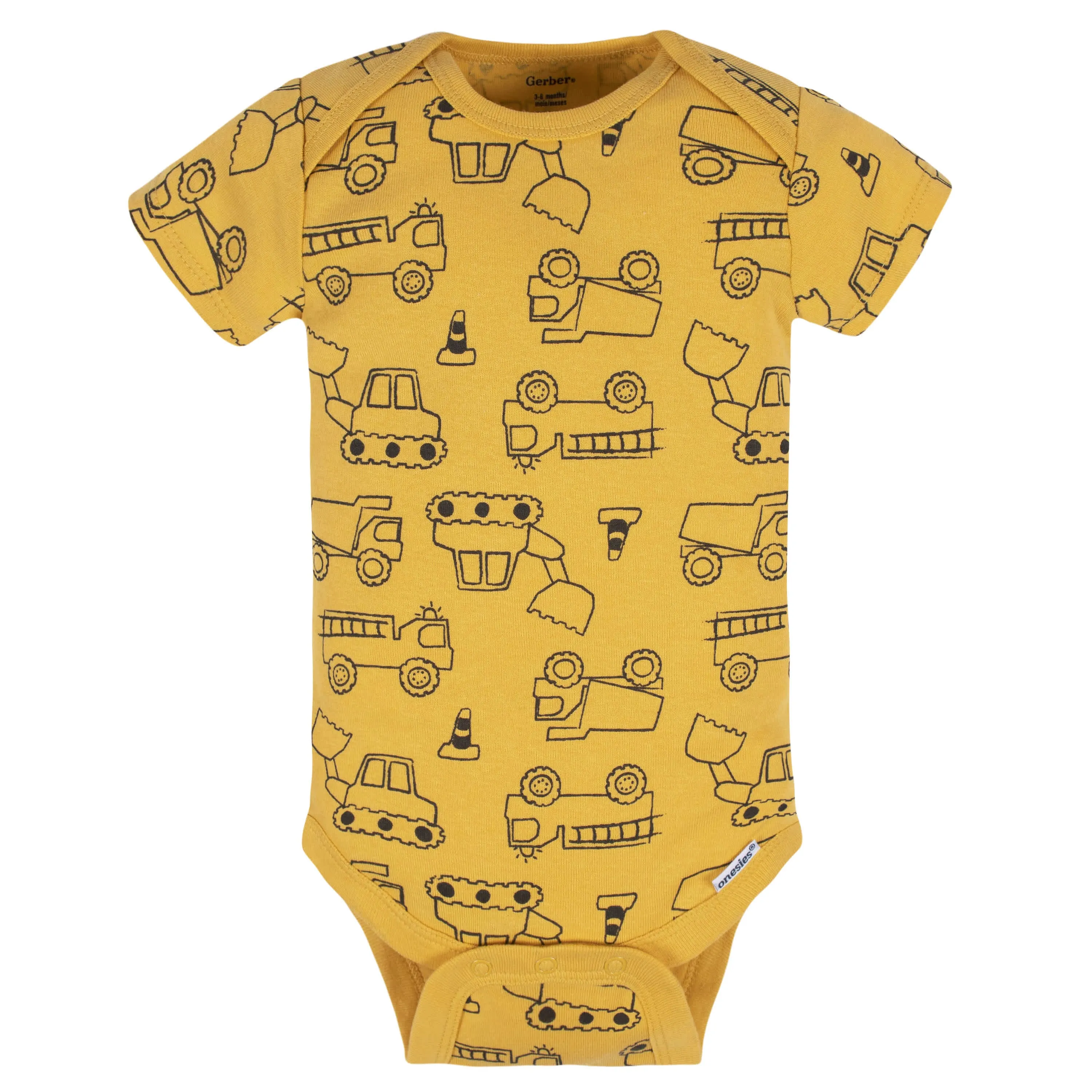 8-Pack Baby Boys Transportation Zone Onesies Bodysuits