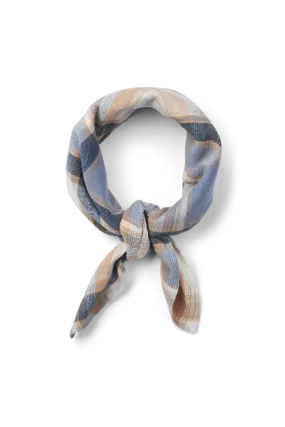 Ari Scarf - Sky captain / asleigh blue / tobacco brown