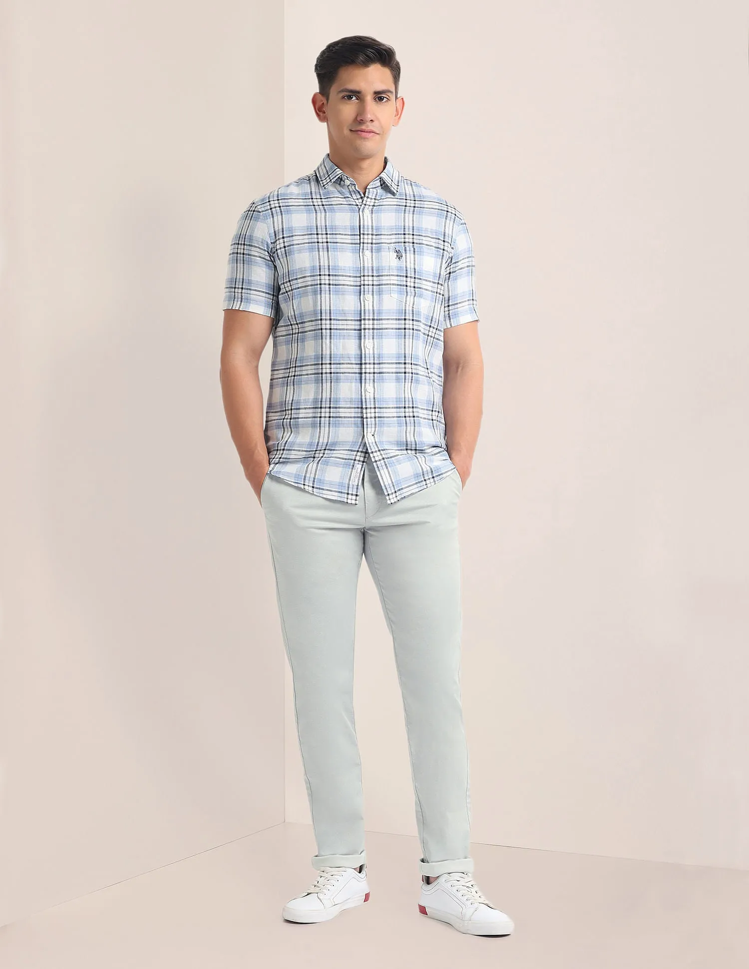 Austin Regular Fit Printed Chinos