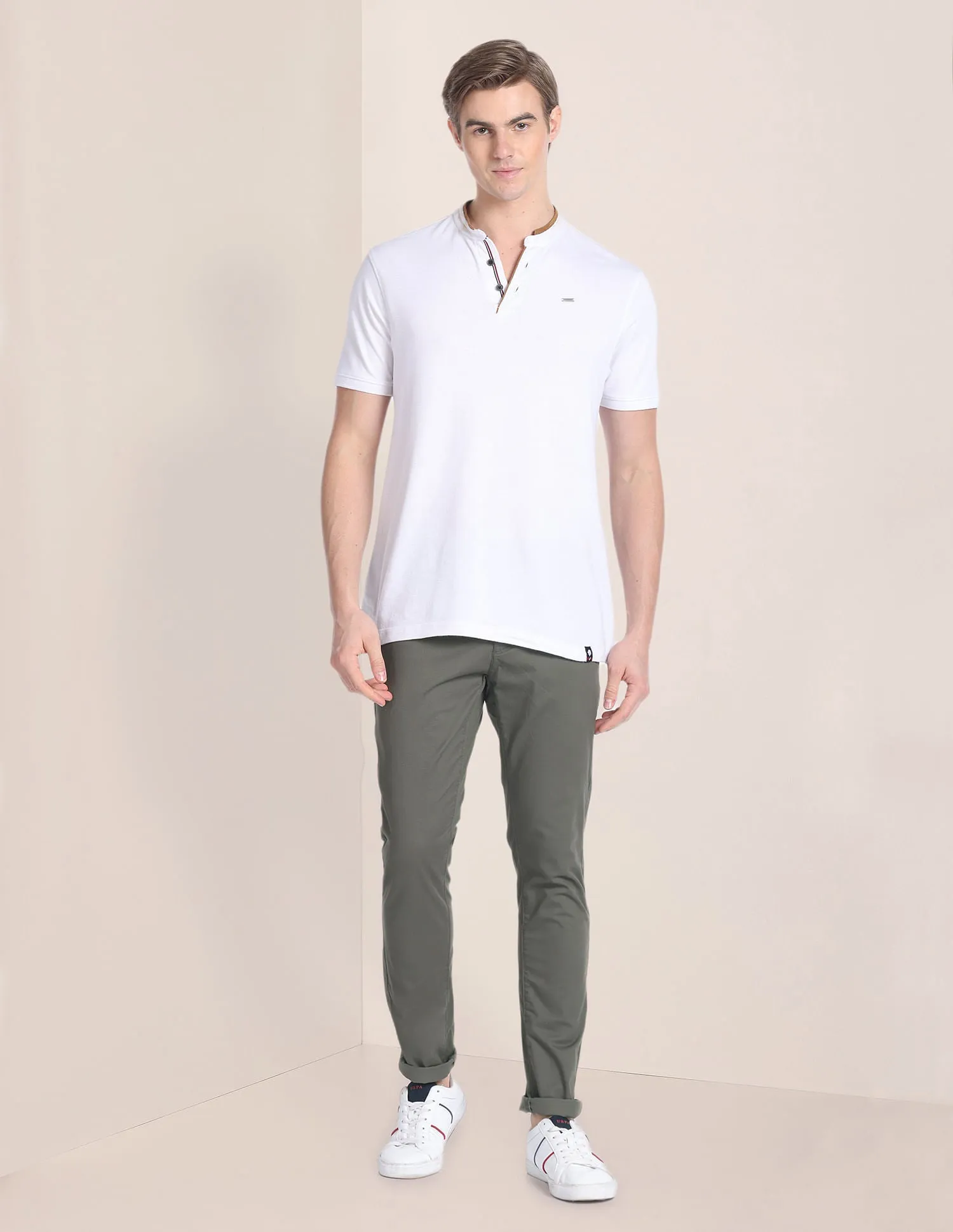 Austin Regular Fit Twill Trousers