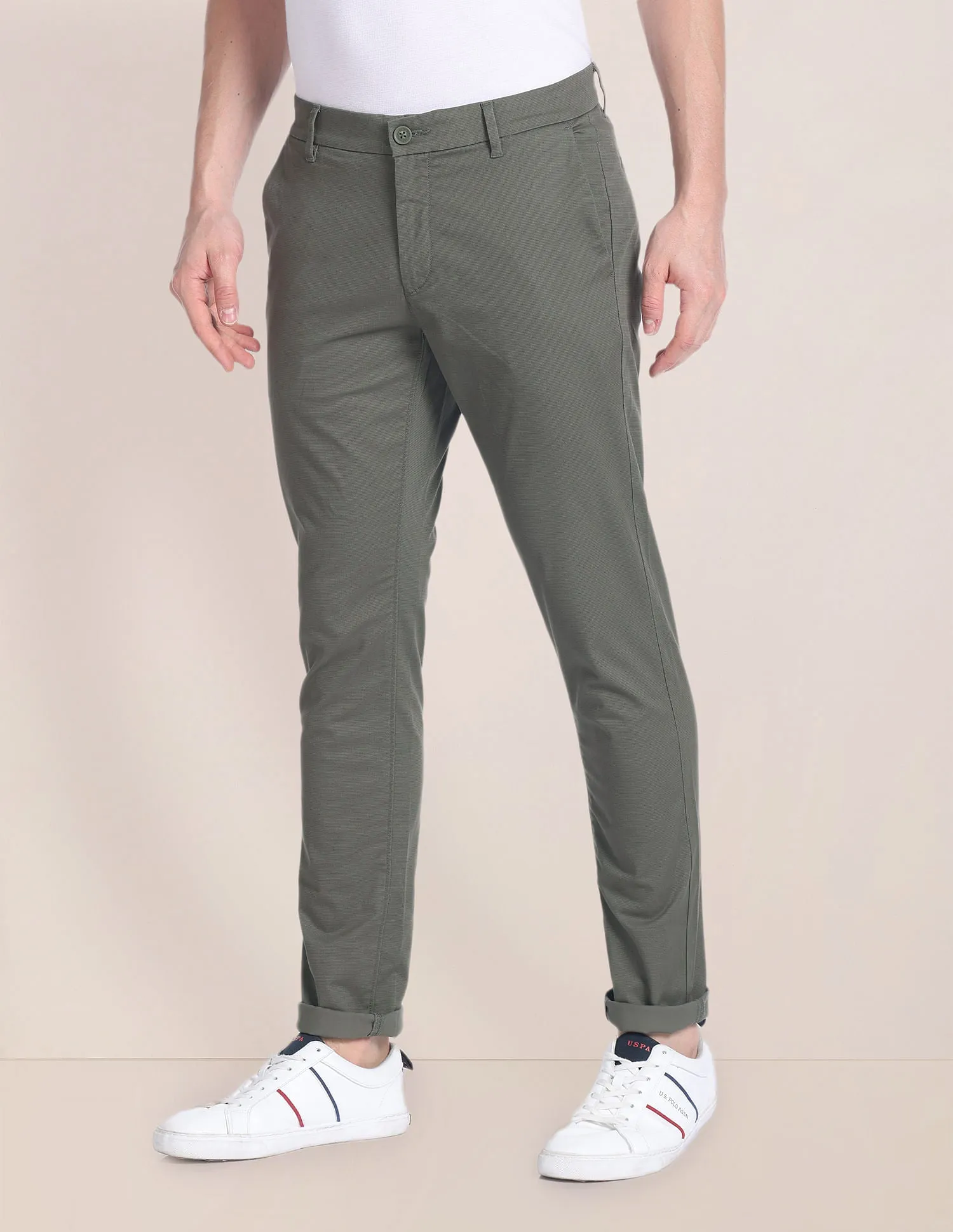 Austin Regular Fit Twill Trousers