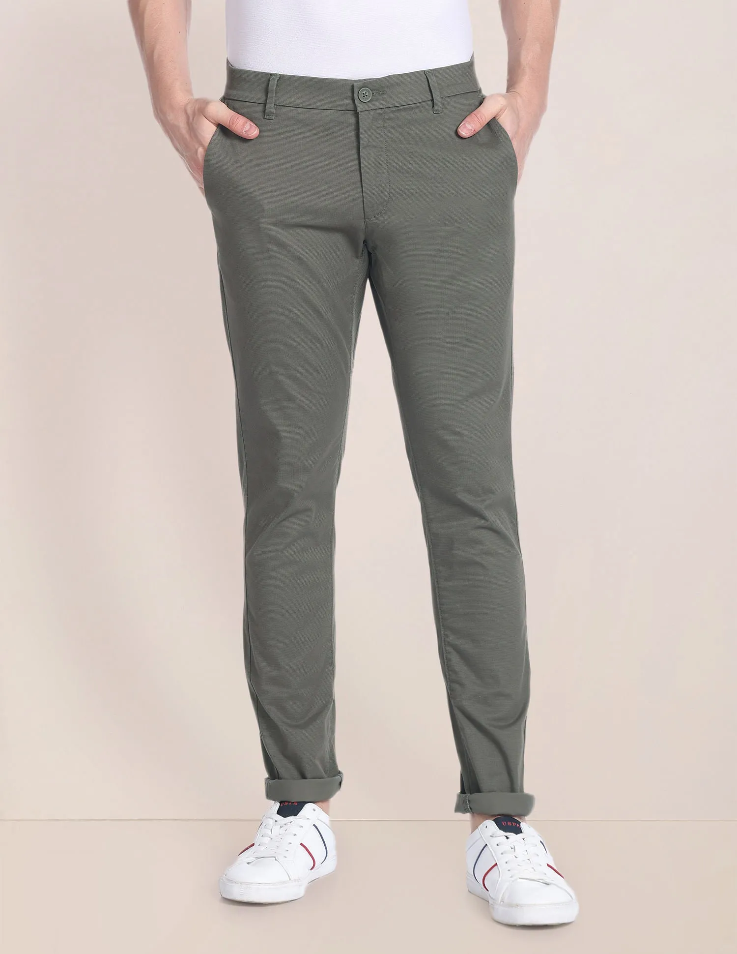 Austin Regular Fit Twill Trousers