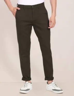 Austin Trim Fit Flat Front Casual Trousers