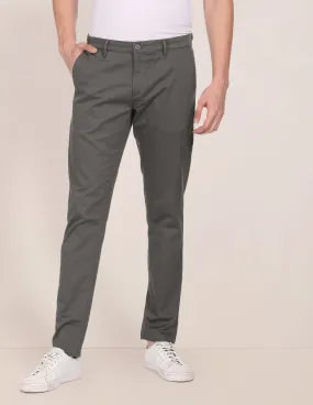 Austin Trim Fit Printed Casual Trousers