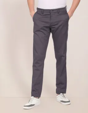 Austin Trim Fit Printed Casual Trousers