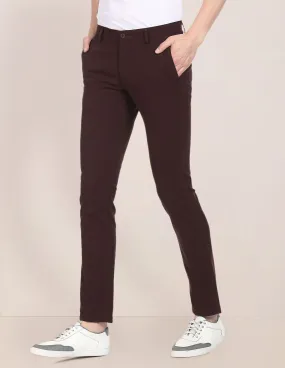 Austin Trim Fit Solid Casual Trousers