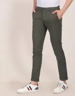 Austin Trim Fit Solid Casual Trousers