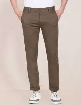 Austin Trim Fit Solid Casual Trousers