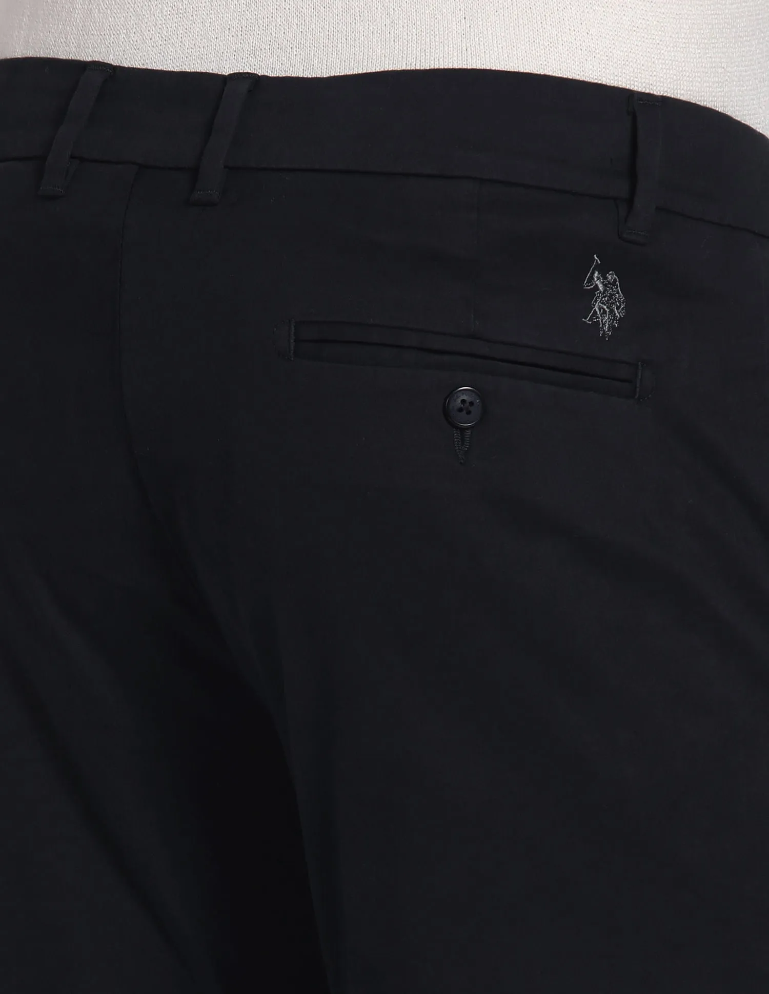 Austin Trim Fit Solid Trousers