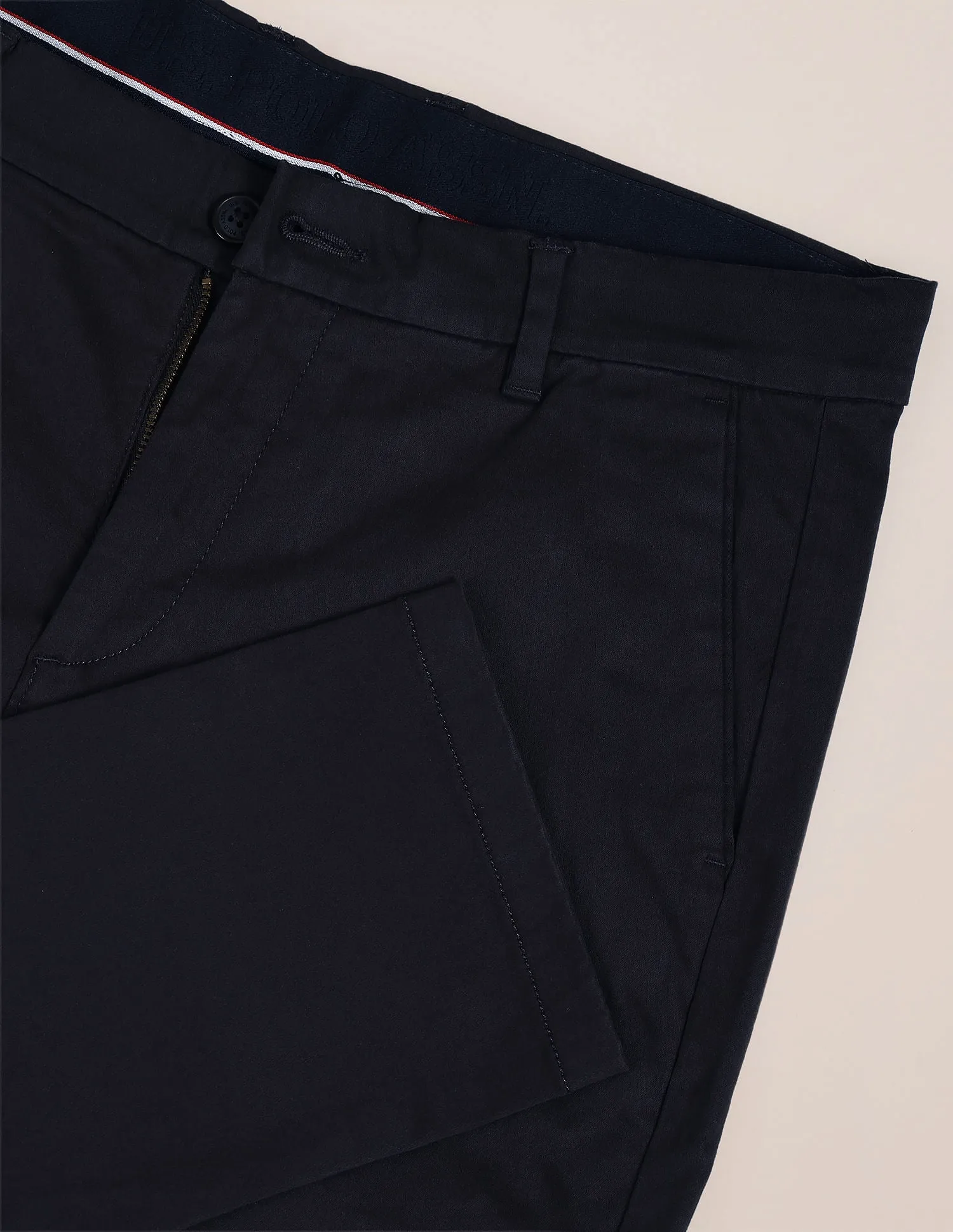 Austin Trim Fit Solid Trousers