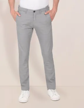 Austin Trim Regular Fit Woven Check Casual Trousers