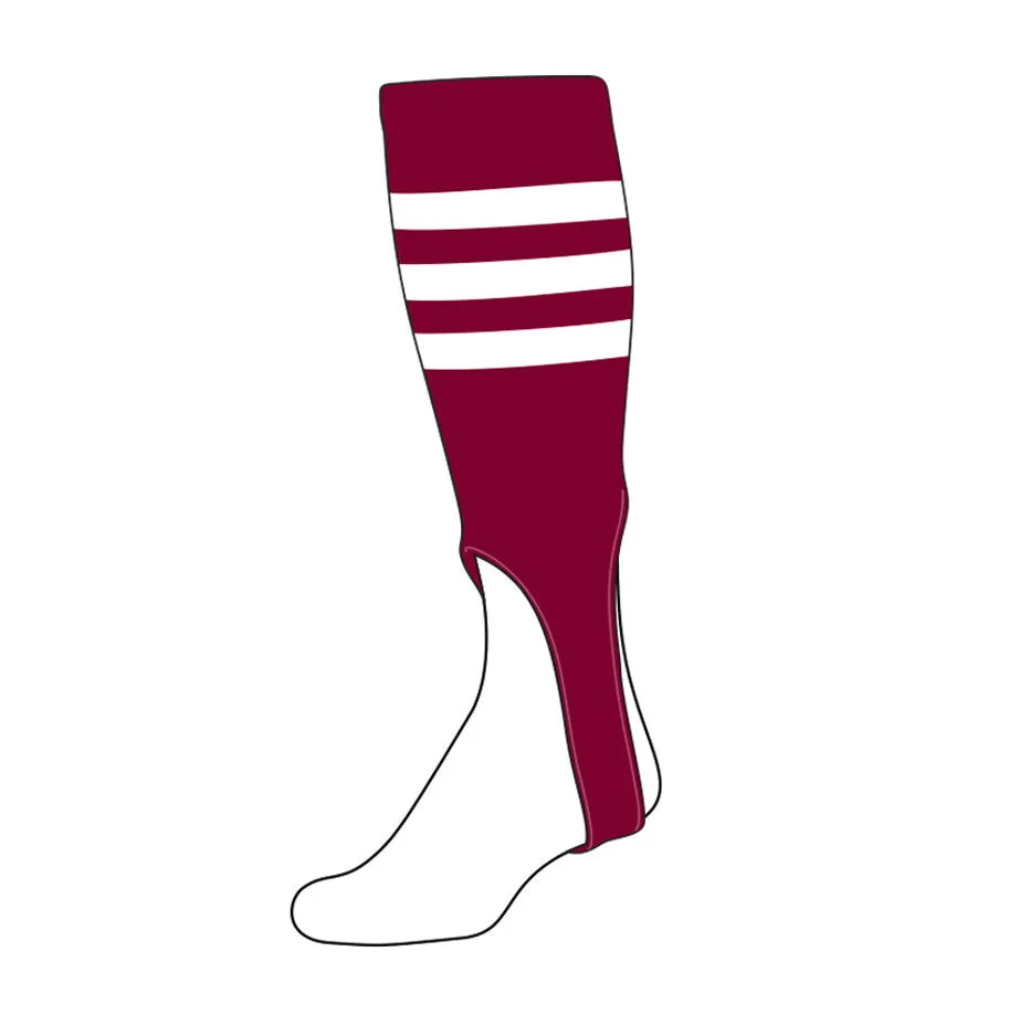 Baseball Stirrup - Triple Stripe (PATTERN B) SHIPS FAST!