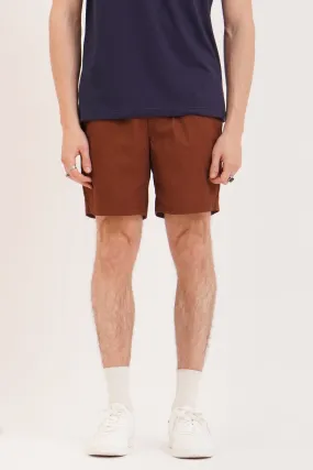 Basic Relaxed Fit Woven Shorts