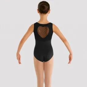 Bloch Black Heart Mesh Tank Leotard