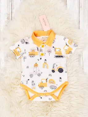 Construction Zone Polo Romper