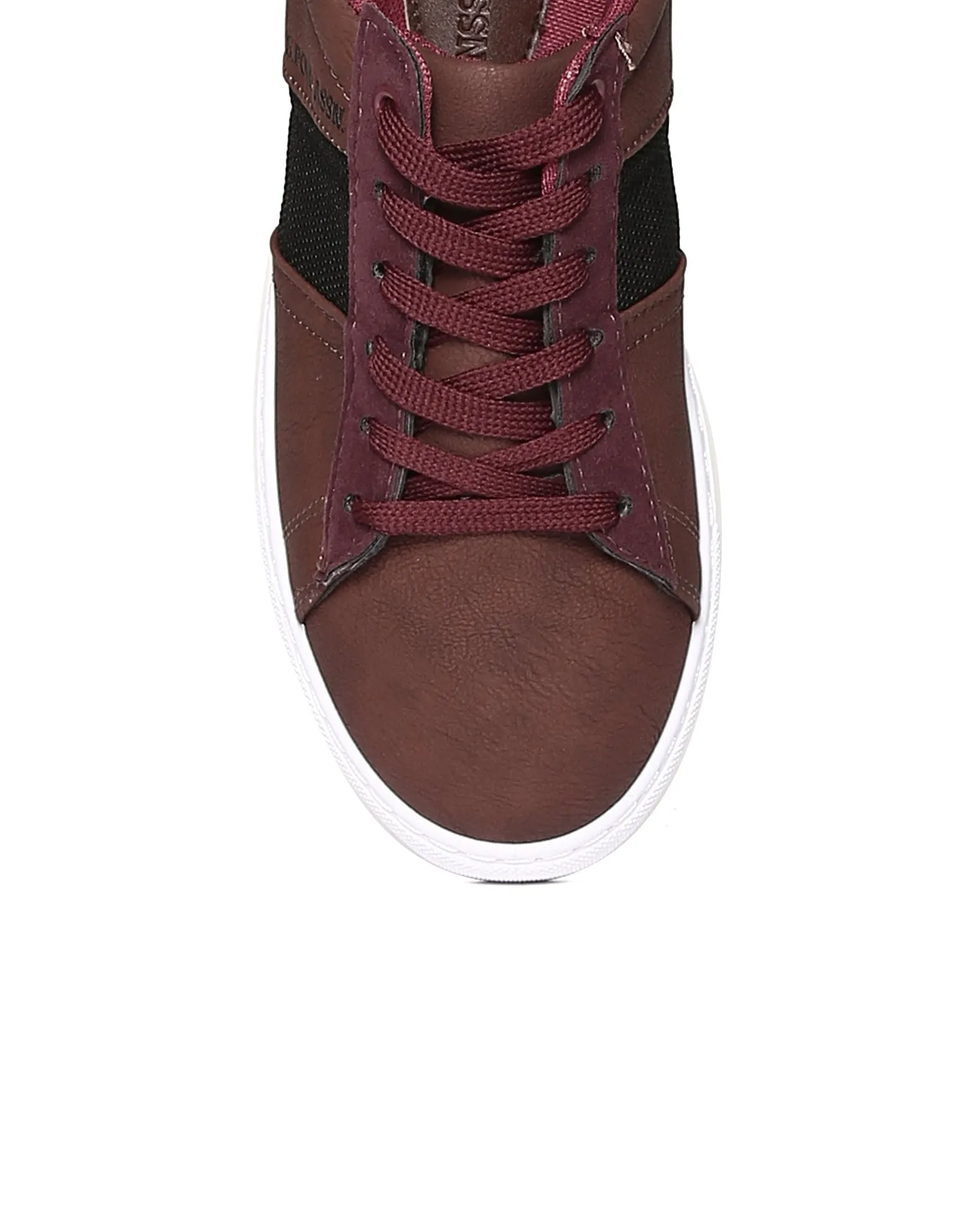 Contrast Trim Lace Up Quan Sneakers