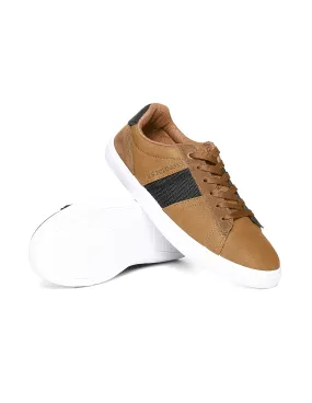 Contrast Trim Lace Up Quan Sneakers