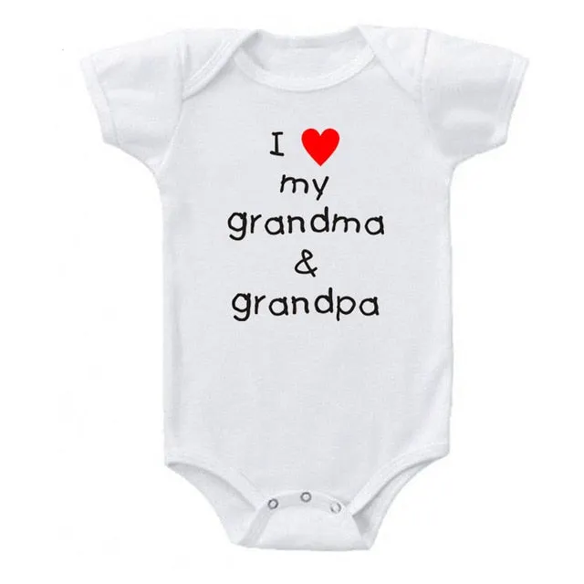 Creative Baby Outfit - Please Pass me to Grandma - Newborn Cotton Romper