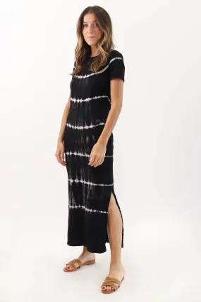 Dark Tie Dye T-Shirt Dress