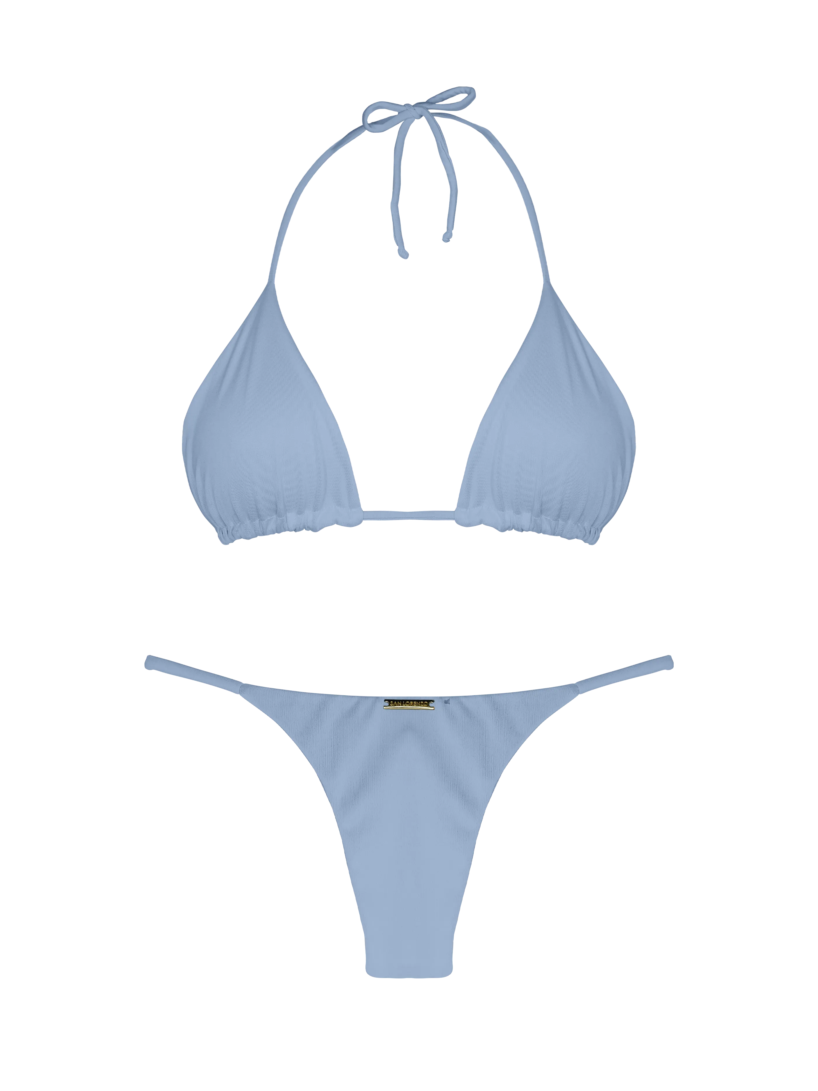 Essential Solids Dreamy Sky Classic Triangle Bikini Top