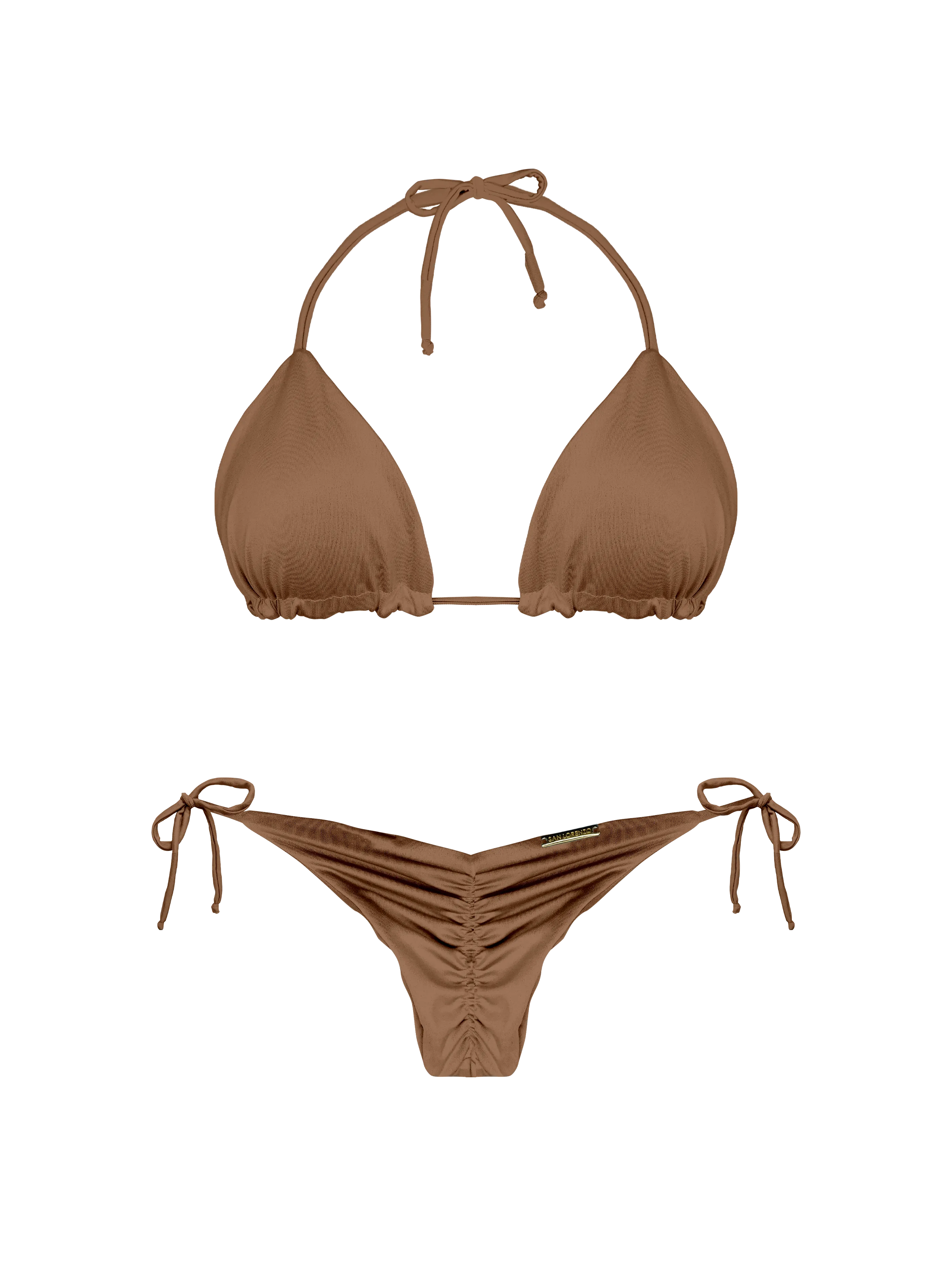 Essential Solids Mudslide Magic Rounded Triangle Bikini Top