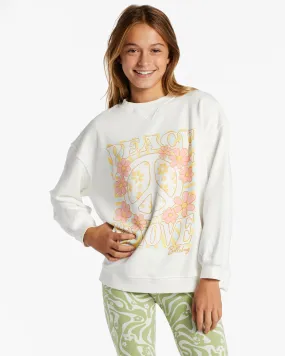 Girls Making Waves Crewneck Sweatshirt - Salt Crystal 2