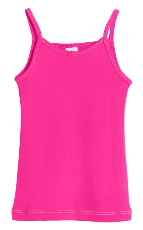 Girls Soft Cotton Camisole | Hot Pink