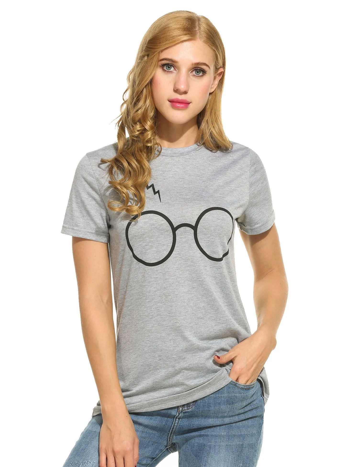 Glasses Print T-Shirt