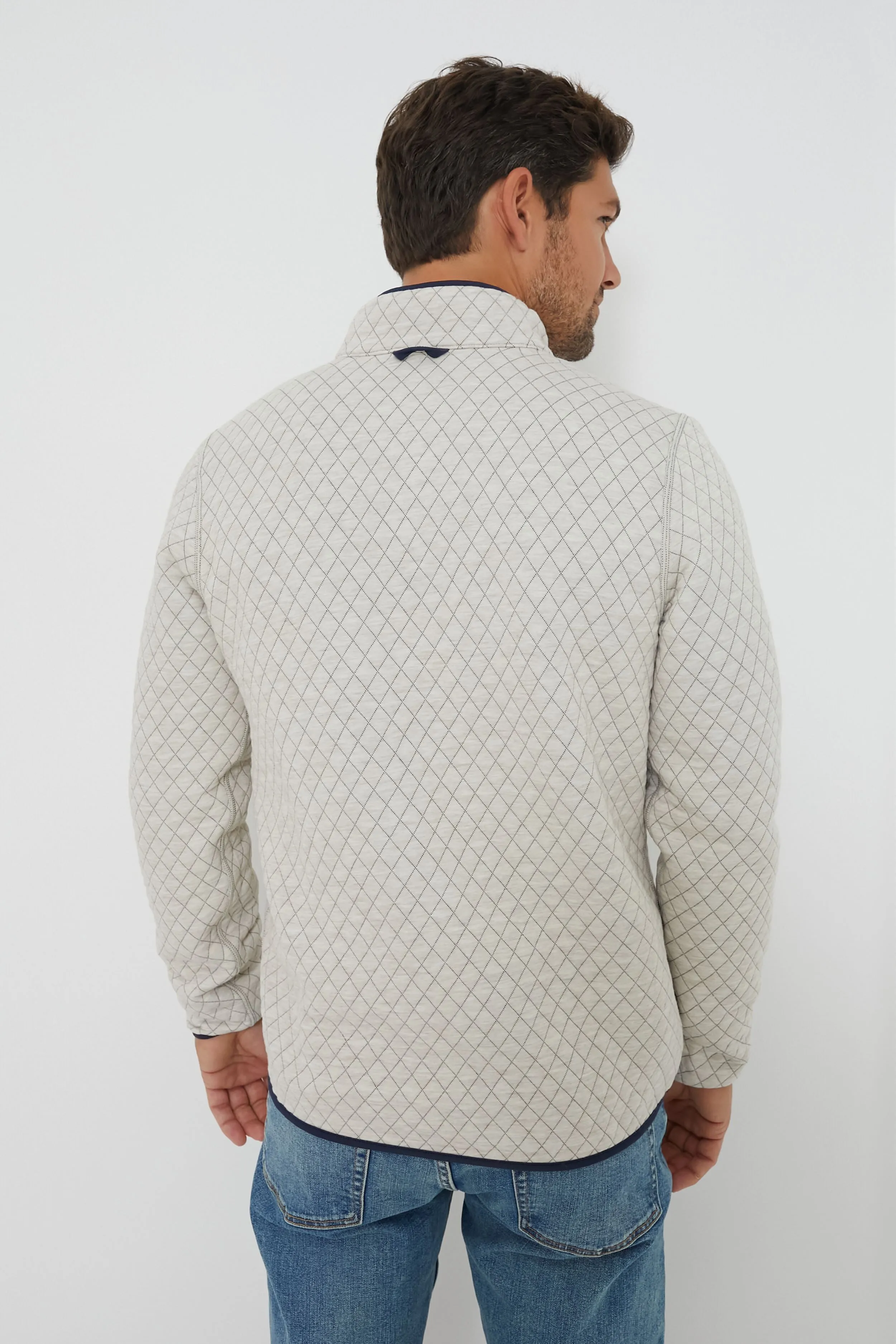 Green Oat Heather Corbet Reversible Pullover