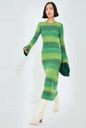 Gummy Green Multi Axon Dress