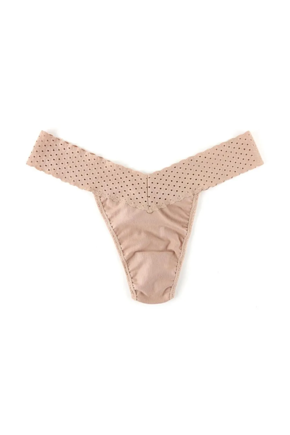 Hanky Panky Eco Cotton Original Rise Thong, Praline (791101)