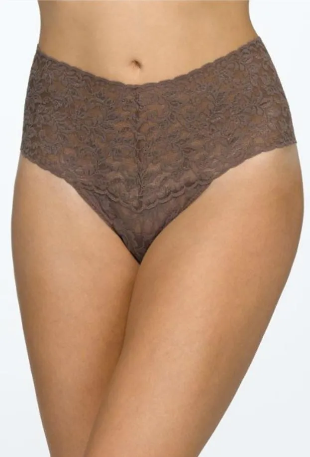 Hanky Panky Retro Lace Thong, Cappuccino (9K1926)