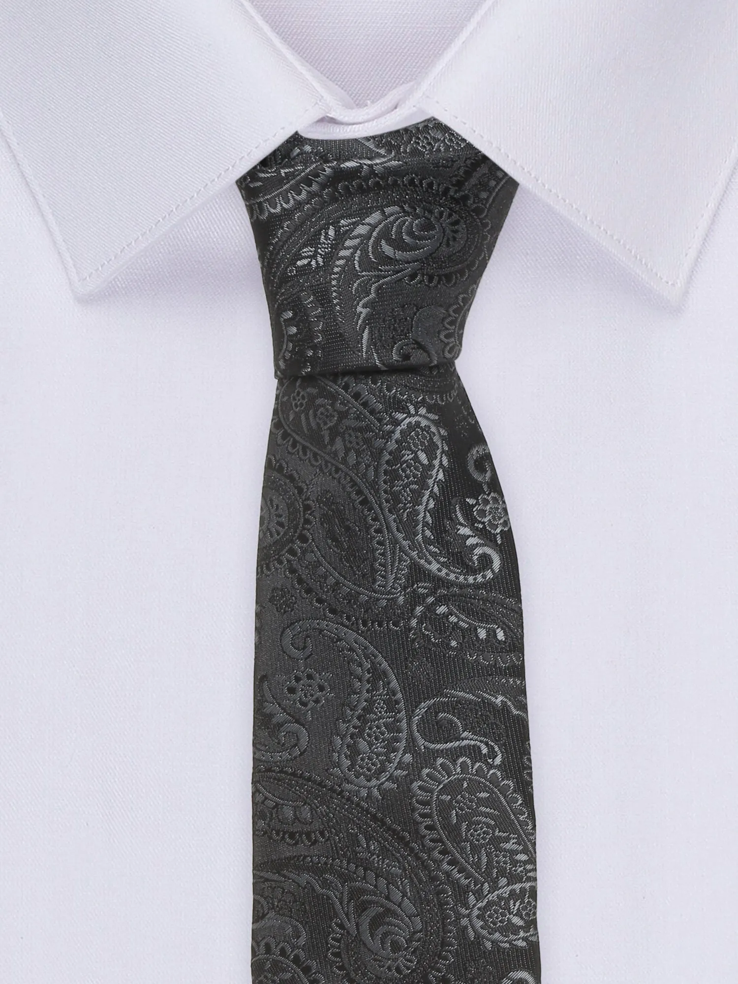 Men's Black Fashion Broad Tie