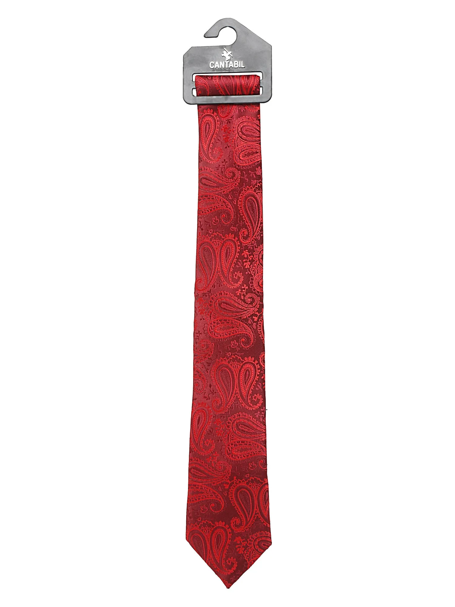 Men's Red Fashion Broad Tie