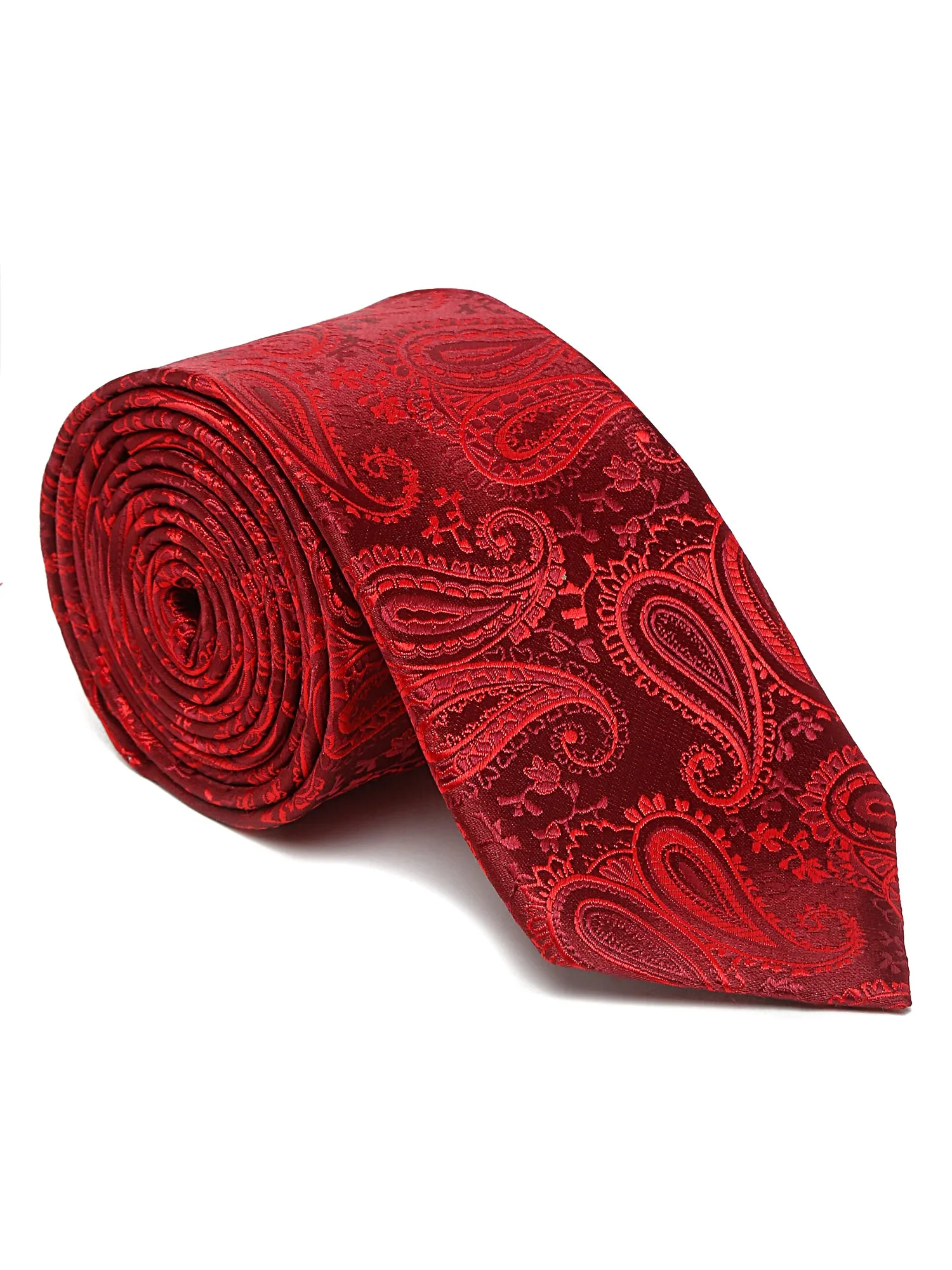 Men's Red Fashion Broad Tie