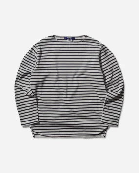 Men's Striped Longsleeve T-Shirt Off White / Navy