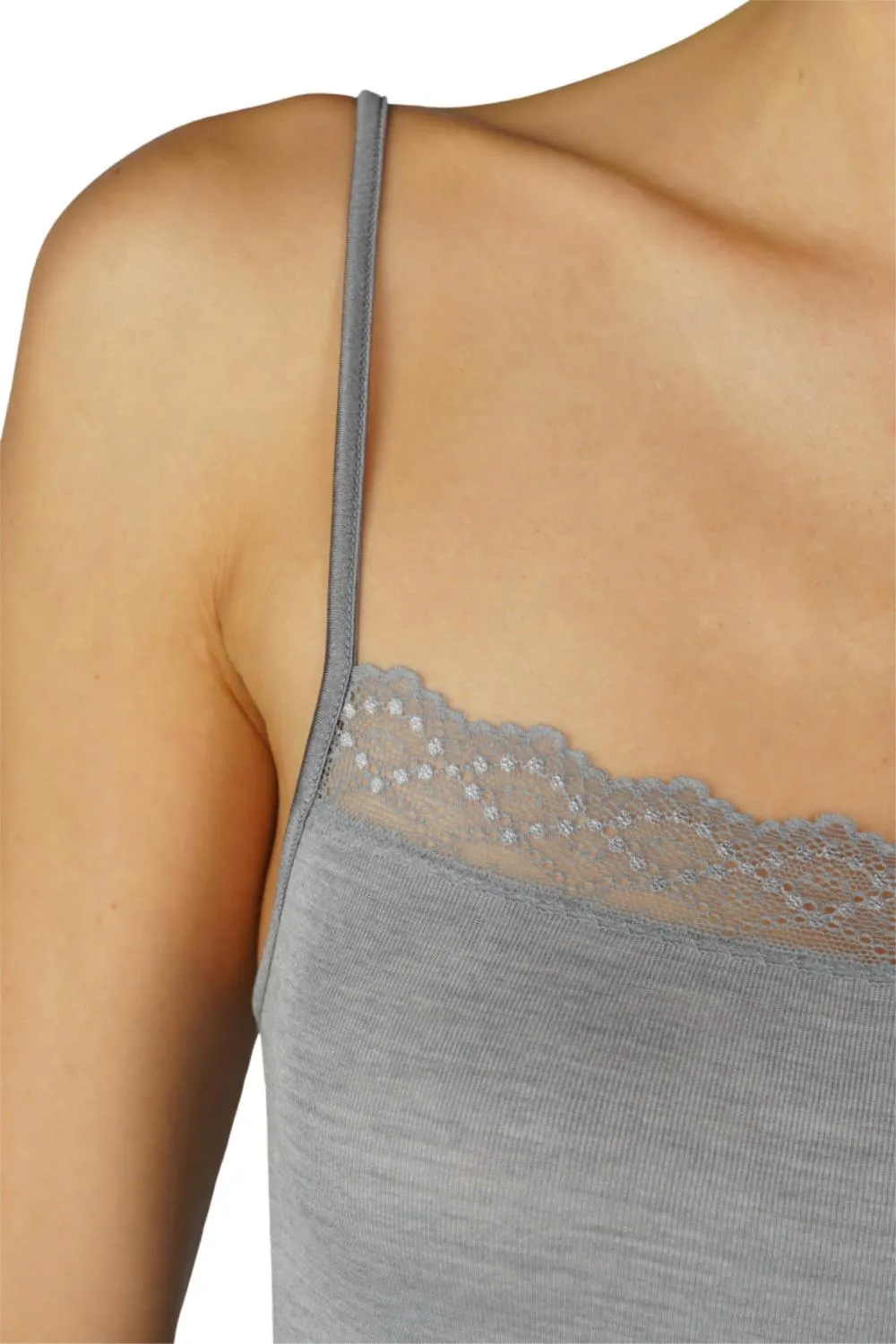 Mey Silk Touch Wool Camisole 65001 Mid Grey Melange