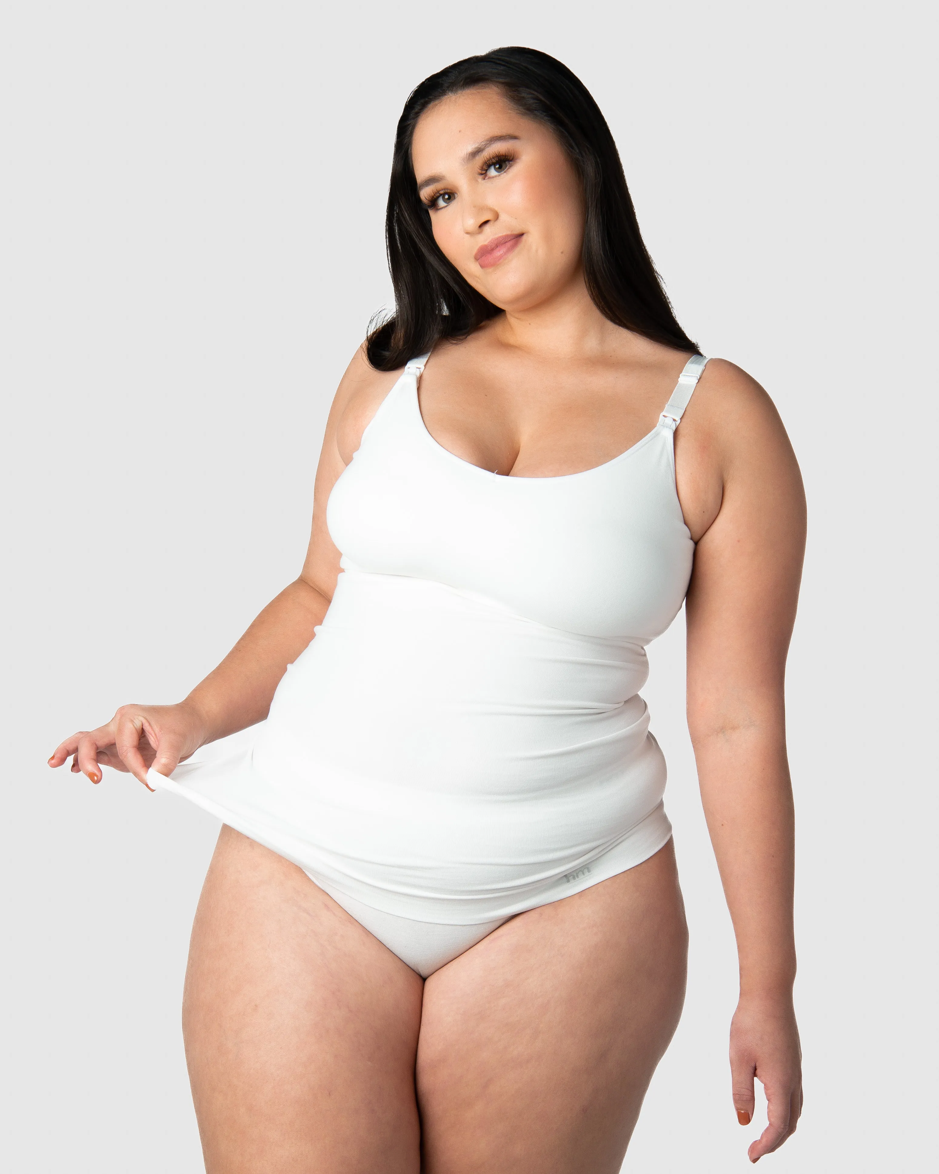 My Necessity Nursing Cami - White