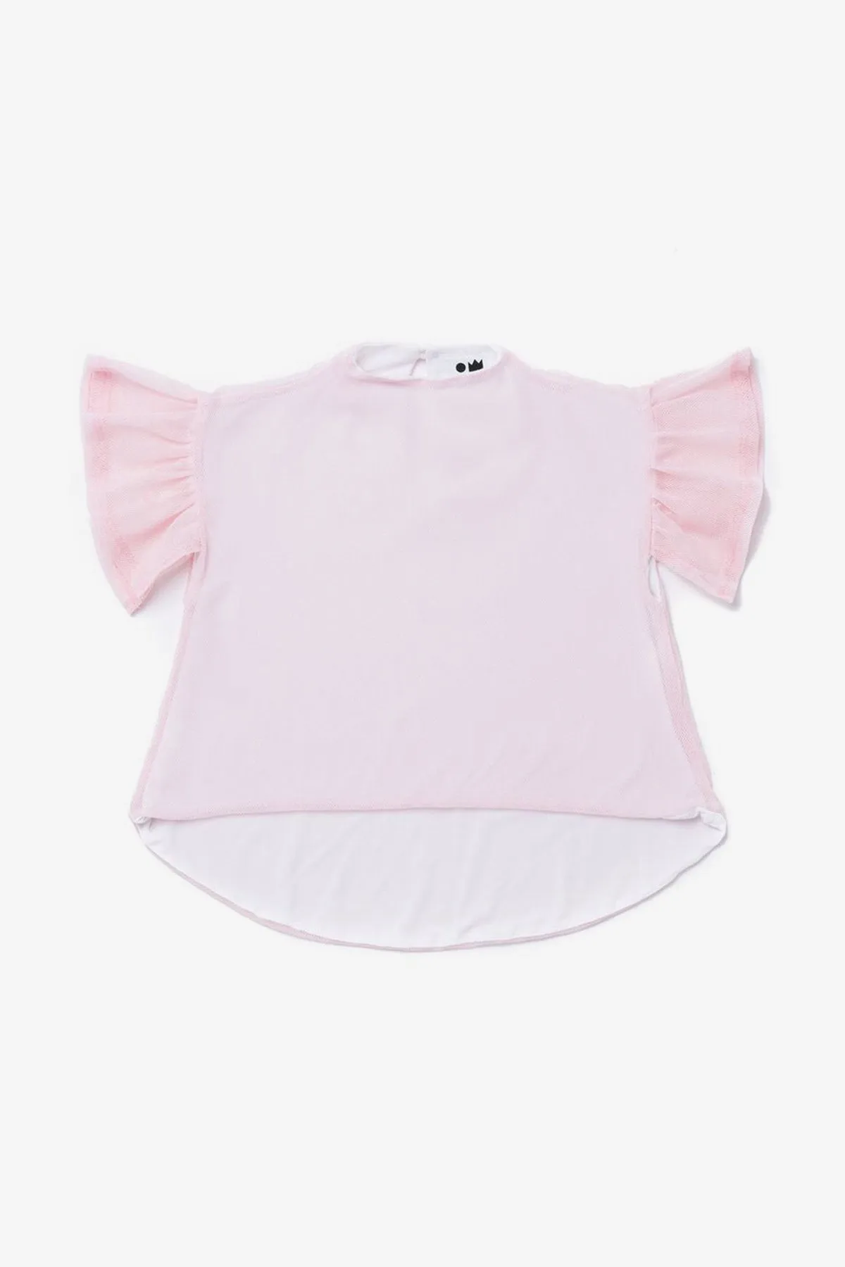 OMAMImini Ruffle Mesh Girls Top