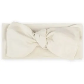 Organic Cotton Knot Wrap Headband - Natural