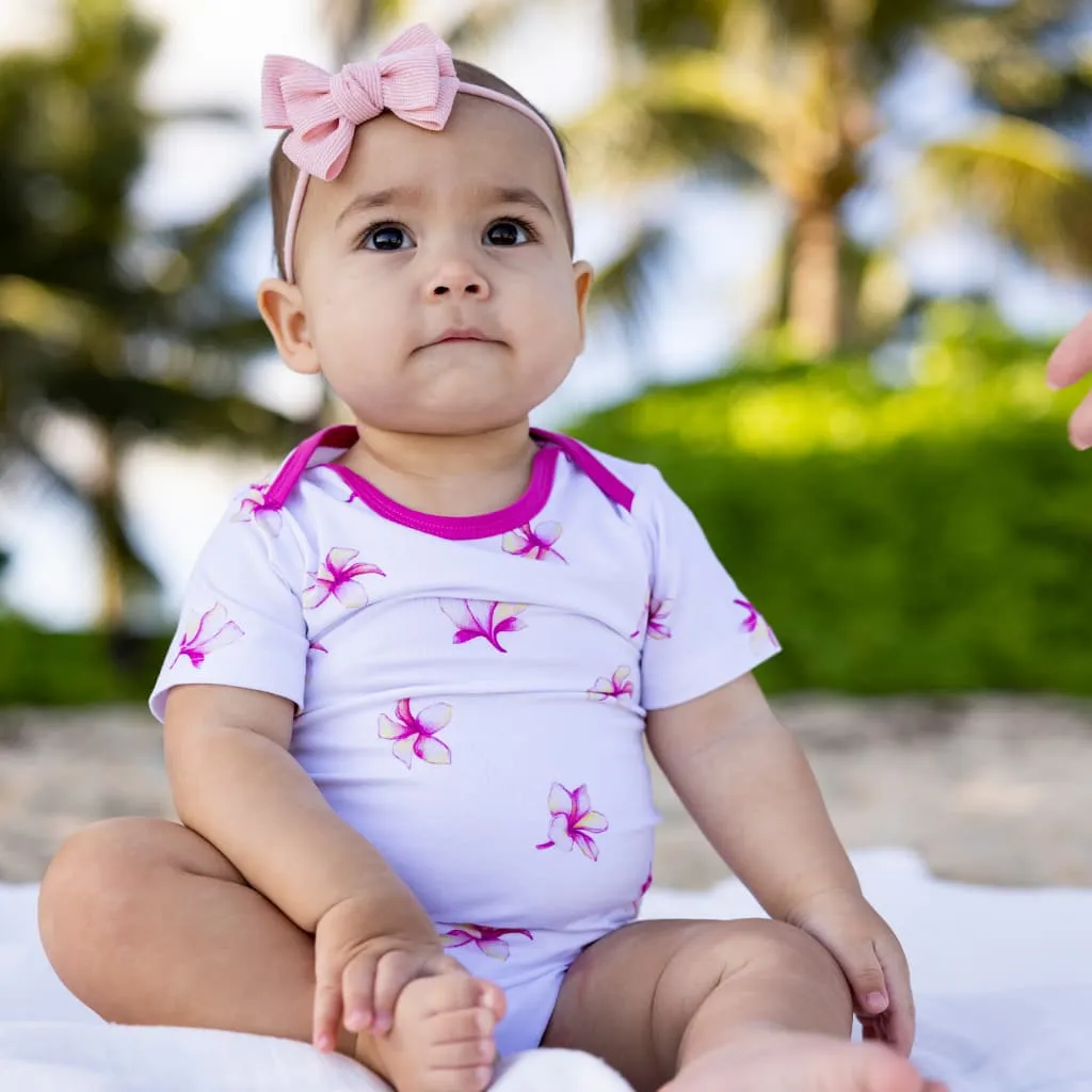 Plumeria Bamboo Onesie