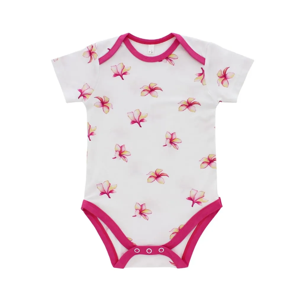 Plumeria Bamboo Onesie