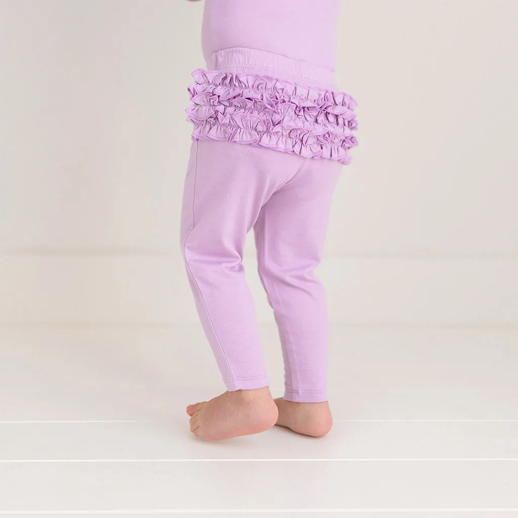 Raya Purple Ruffled Bum Leggings