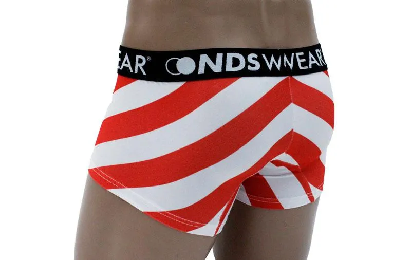 Santa Candy Cane Stripe Boxer Brief By NDSwear