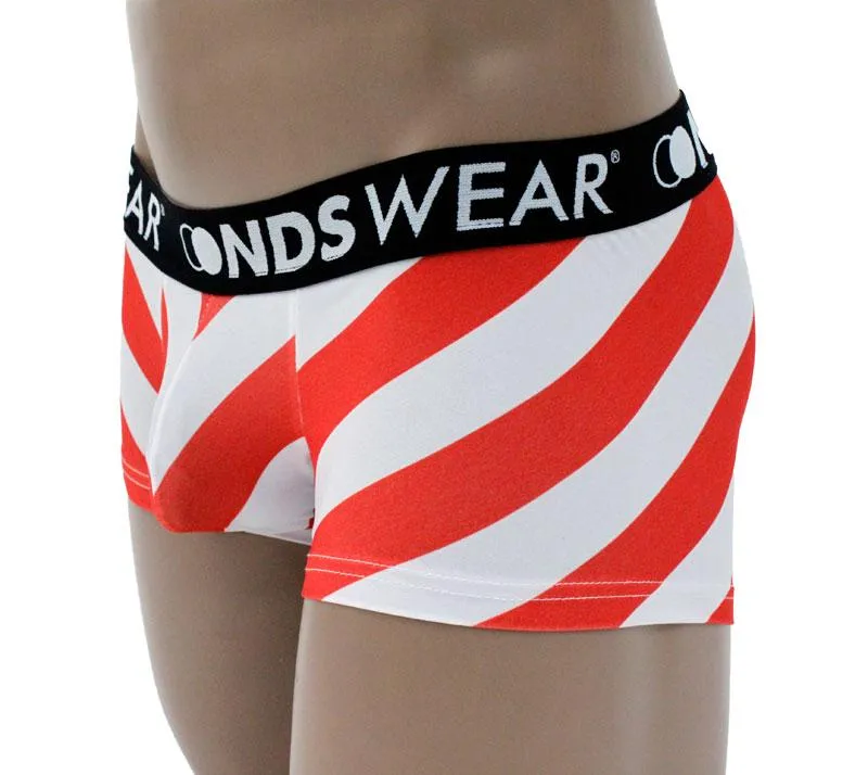 Santa Candy Cane Stripe Boxer Brief By NDSwear